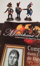 Lot De 3 Soldats En Plomb  HACHETTE Maréchaux D'empire N°118,115,114