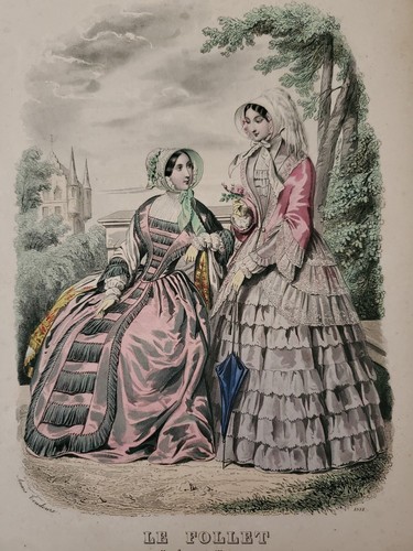 Gravure mode xixème - de,