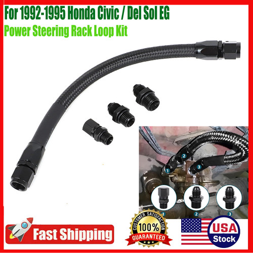 Power steering rack loop - power,
