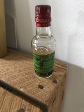 Ancienne Mignonnette Verveine Du Velay Liqueur Pages Bouteille Miniature Entame