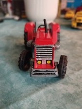 tracteur majorette rouge échelle 1/36 roues avant tournantes
