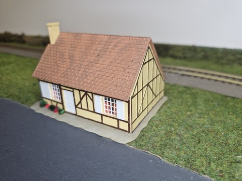 Maquette maison colombages - maquette, a