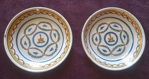 Paire assiette anciennes de - d'assiette,