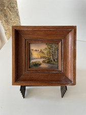Petit tableau émaux de Limoges Signé Pierre Bonnet Paysage Collection Déco