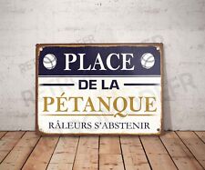 Plaque métal vintage Place de