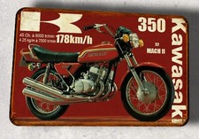 Plaque métal vintage kawasaki - plaque,