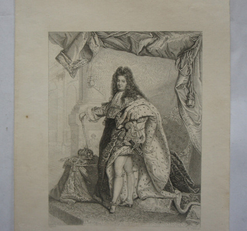 Louis xiv gravure après h - xiv.,