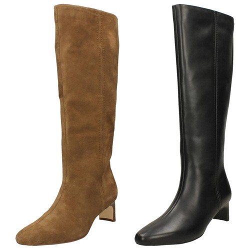 Bottes cuir talon épais - en,