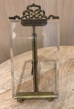 ANCIEN CADRE PHOTO NAPOLEON VERRE BISEAUTE NOEUD DORE