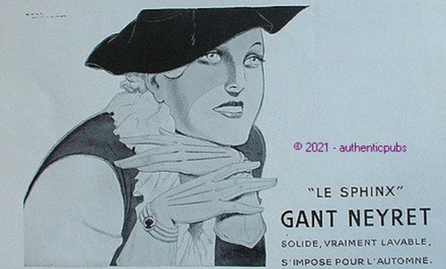 Publicite gant neyret - gant,