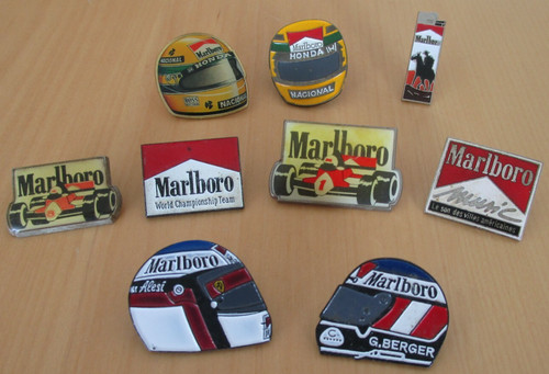 1990 malboro pin formula 1 - malboro,