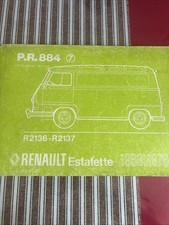 Renault Estafette Catalogue pieces Rechanges PR 884 Parts List 1975 R 2136 2137