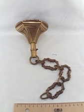 Suspension de lustre, pavillon en bronze Ø 10,4 cm avec tube et chainette (DE78)