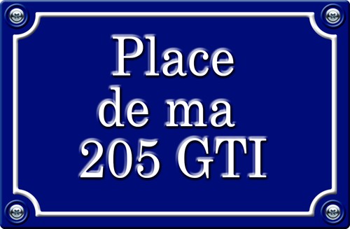 Place 205 gti - de,