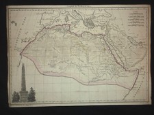 Afrique ancienne - maps - carte - gravure XIXe Chamouin 1812 - Giraldon