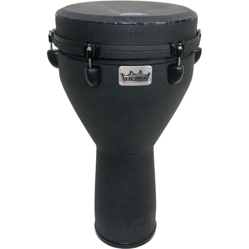Remo black earth djembe - black,