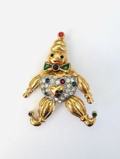 Broche clown sertis de strass