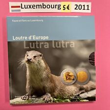 Coffret BU 2011 Faune et Flore au Luxembourg 5 € Loutre d'europé N°3 🇱🇺