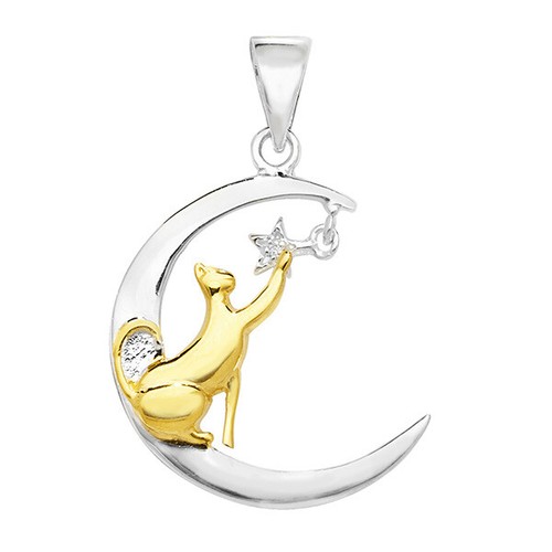 Pendentif chat sur - chat,