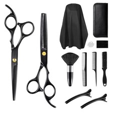 Ciseaux Coiffure Set, Ciseaux à Effiler Professionnel Hair Cutting Scissors k...
