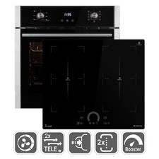 Cuisinière: 60cm Four encastrable EB8010ED + 60cm Plaque Induction IH85904FZ