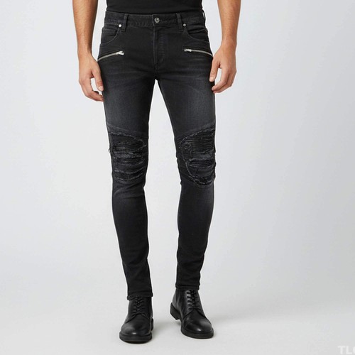 Jean motard coupe slim - de,