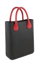 O Bag Chic Sac Femme OS Noir Texturé À Motifs Avec Sac Intérieur Carré I