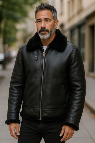 Veste pilote aviateur - veste, noire