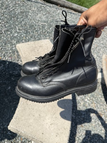 Vintage red wing black leather - vintage,