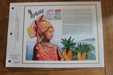 feuillet CEF 1977 premier 1er jour  ANDRE BOUDET MARTINIQUE FORT DE FRANCE 390