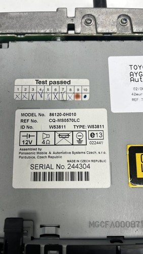 Autoradio origine toyota - autoradio, d'origine