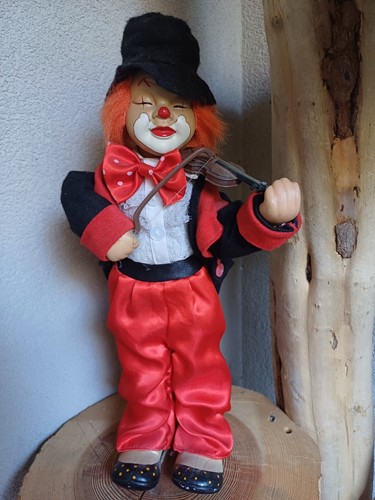 Ancien automate musical - , clown
