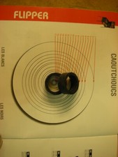 2 caoutchoucs noir flipper TWILIGHT ZONE