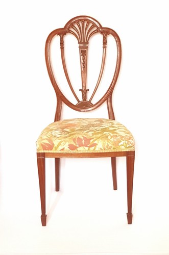 Chaise hepplewhite acajou - chaise, en