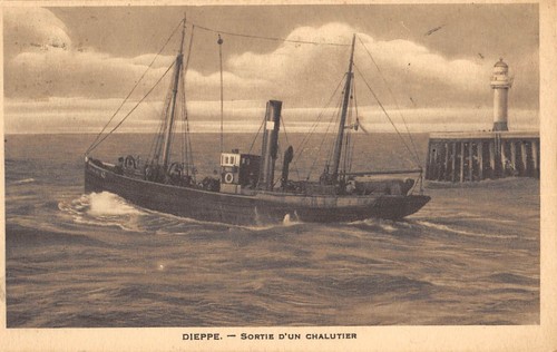 Cpa dieppe sortie un - cpa,