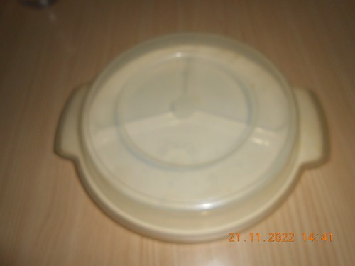 Plat rond compartiments ou - compartiments,