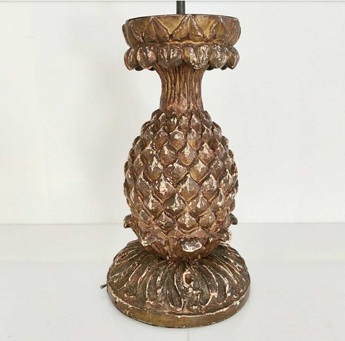 Ancienne lampe bois couché - en,