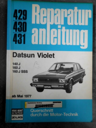 Original repair manual datsun - repair,
