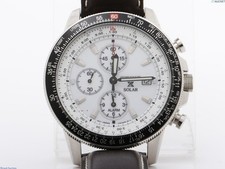 UP[Near MINT】 SEIKO Solar Chronograph V172-0AC0 Professional Men's From JAPAN