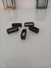 Passant de montre en plastique noir compatible Pinetime