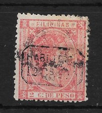 FILIPINES 1878 EDIFIL 51 UTILISÉ CATALOGUE 50 EUROS