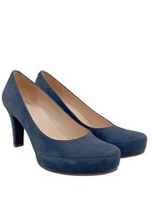 UNISA Chaussure à talons carrés Dames Escarpins T EU 42 bleu élégant