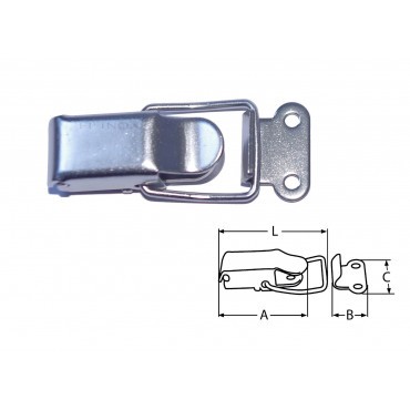 Fermeture levier 46mm - fermeture, inox