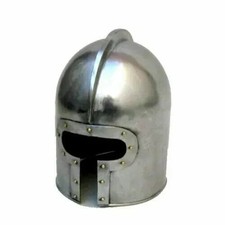Casque Barbuta Médiéval Chevalier Templiers Croisés Larp 18Ga Armure