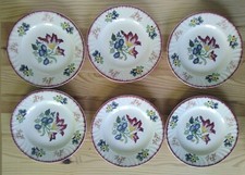 6 Assiettes Longwy "Marseille" vintage diamètre: 22cm old french plates