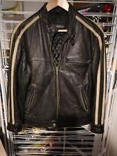 blouson cuir 16 ans noir WHET BLU