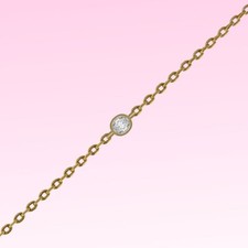 Chaîne de cheville Plaqué Or