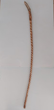 Ancien fouet / martinet en nerf de bœuf torsadé – 76 cm