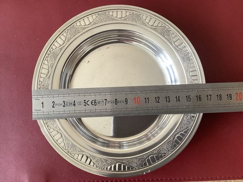 Plateau metal blanc cuivre - metal,