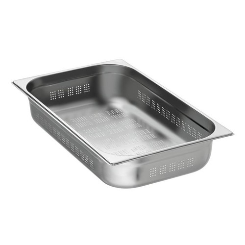 Bac inox perforé 1 - inox, 1/1